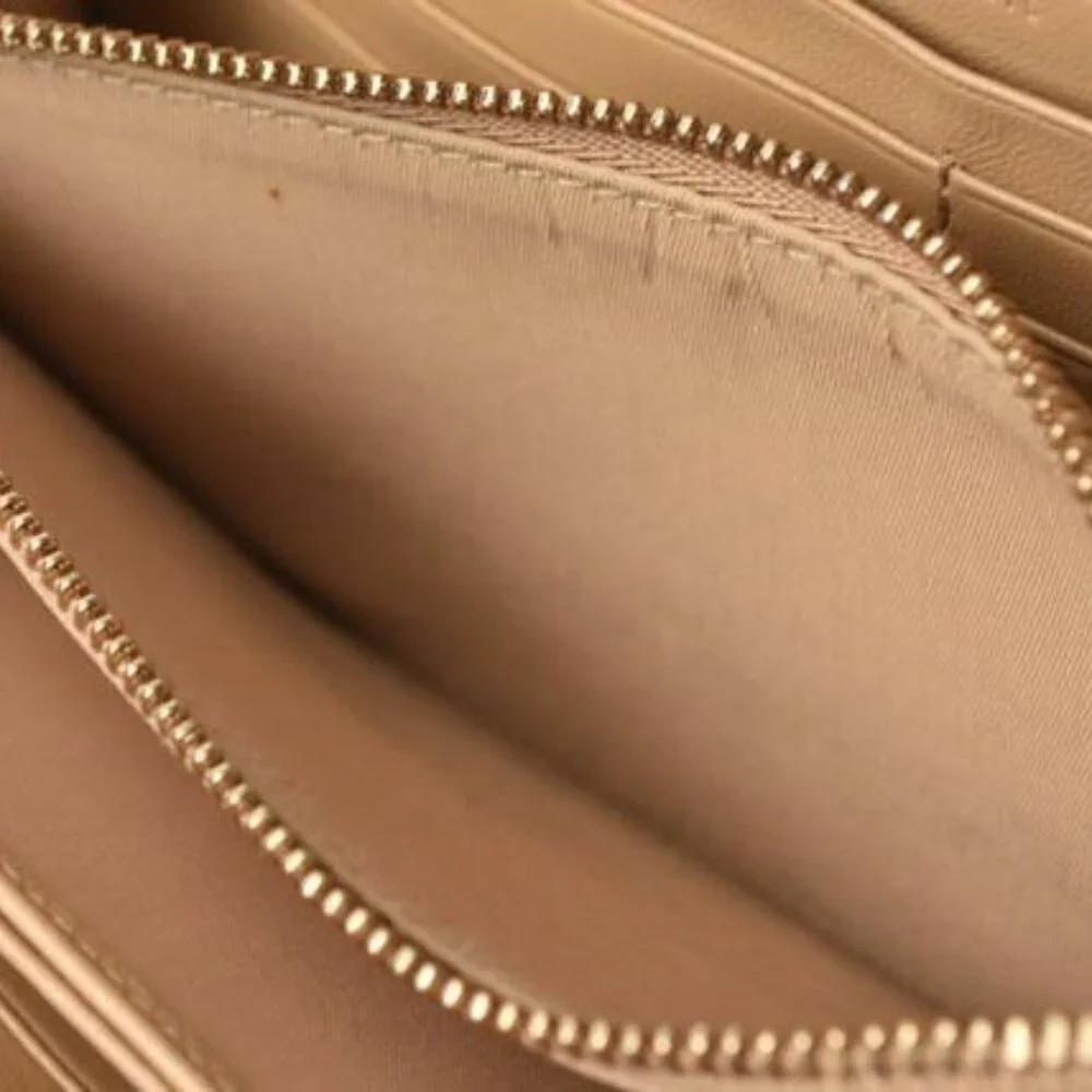 Christian Dior Wallet Long Wallet Iss Imo Beige